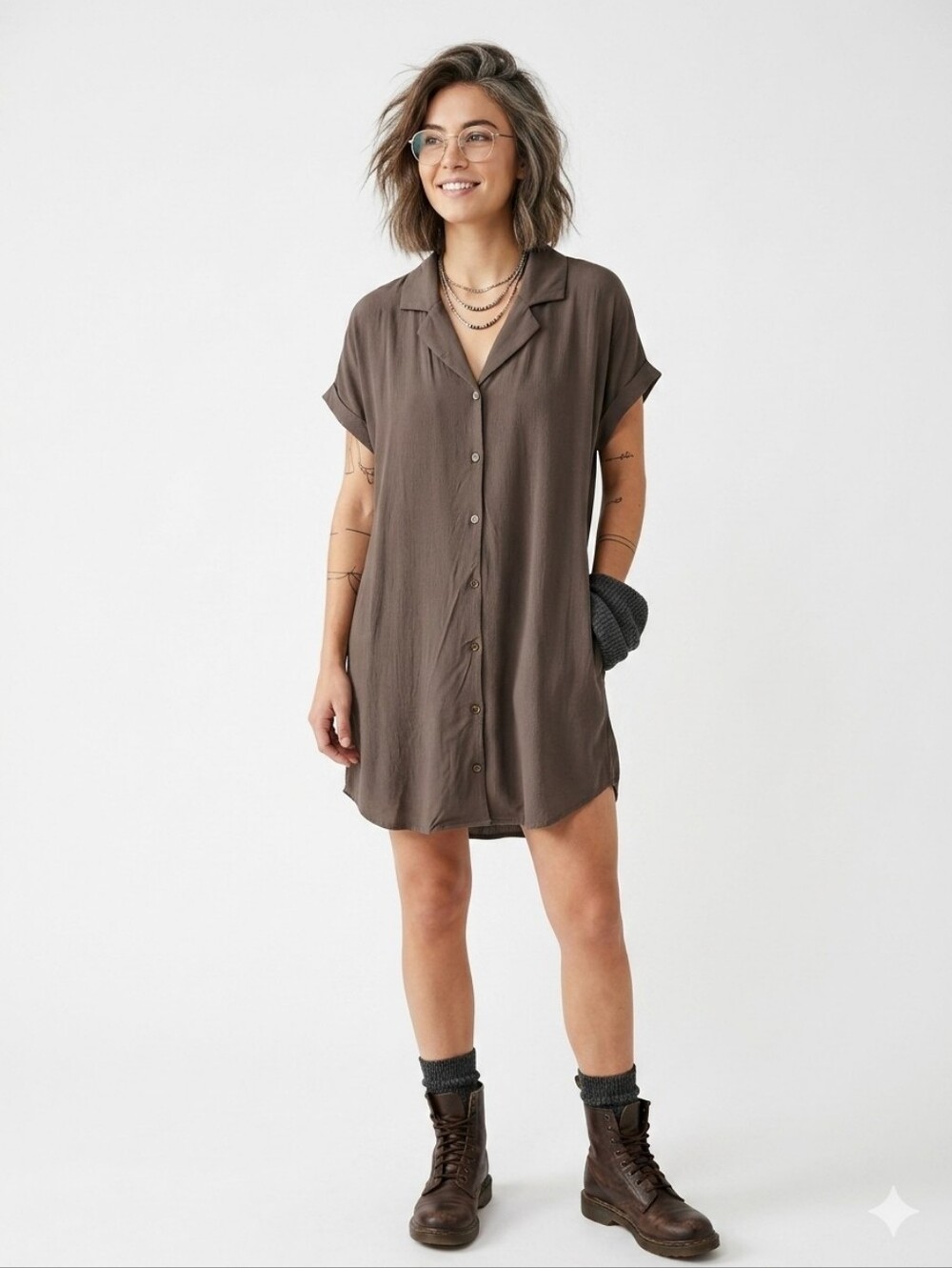 57. Wilfred 100% rayon button up dress